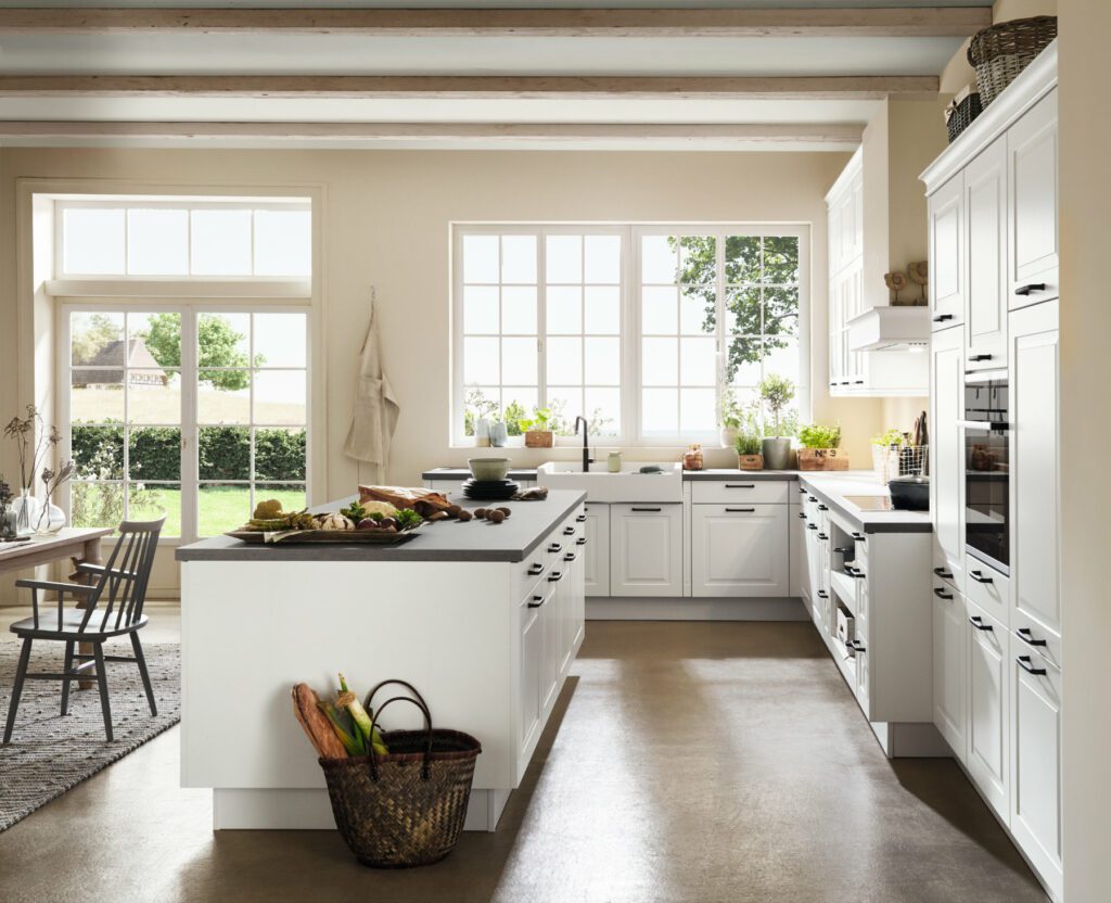 Nobilia White Shaker Kitchen With Island | Kutchenhaus, Warrington